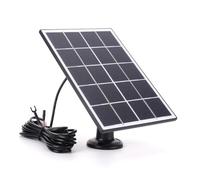 Fiorky Panneau Solaire 20 W pour Sonnette annulaire IP65 étanche Chargeur de Panneau Solaire câble de Charge de 9,8 Pieds kit de Panneau Solaire Support Mural réglable à 360° pour Sonnette