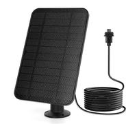 Fiorky Panneau Solaire, Chargeur de Batterie Solaire 4 W,Panneau Solaire étanche Micro USB avec Prise en Caoutchouc pour Blink XT/XT2/caméra extérieure (3ème génération), Panneau Solaire USB