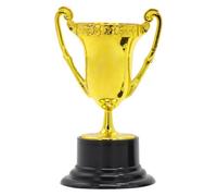 Fiorky Petites Coupes de trophée d'or : 1 Mini trophées pour Enfants, Coupes de trophée d'or en Plastique,Coupe de trophée de Participation en Or pour Cadeaux de fête,récompenses,Accessoires