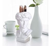 Fiorky Pot à Crayons pour Statue de David, Style Nordique, tête Humaine, Vase de David, Support pour pinceaux de Maquillage, décorations d'intérieur, Bureau Modernes décoration d'art Chic pour Bureau