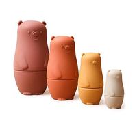 Fiorky Poupées gigognes Russes - Jouets de poupée gigognes empilables Meilleurs Cadeaux Couleur Taille Jouets Assortis Poupées gigognes Russes Éducation précoce Jouet Montessori Empilage