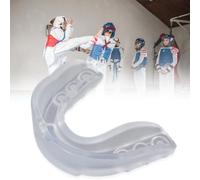 Fiorky Protège-dents/bouclier de gencive - Protection des dents, protection buccale double couleur pour enfants avec étui de rangement pour boxe MMA Kickboxing Muay Thai et tous les sports