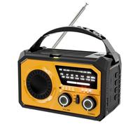 Fiorky Radio Solaire à manivelle 16 000 mAh avec Lampe de Poche LED BT, Banque d'alimentation, Alarme SOS, Radio météo d'urgence, Radio AM/FM Portable pour Urgence, Camping, tempête, Survie