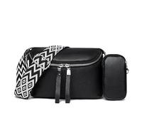 Fiorky Sac à bandoulière pour femme - Sacoche vintage avec large sangle - Sacs Hobo polyvalents - Fermeture à glissière - Sac à main simple avec pochette assortie pour sac de voyage