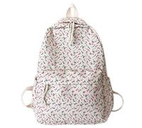 Fiorky Sac à Dos d'école Floral pour Filles Sac de Voyage, Sac à Dos imprimé Floral Pratique pour Femmes Voyage Fleur Grande capacité Sac d'école à bandoulière pour Filles Preppy Bookbag