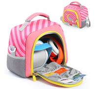 Fiorky Sac de boîtier de Transport avec Sac de Rangement Portable de Poche en Maille latérale Double Fermeture à glissière pour Yoto Player (3rd Gen.) Music Player pour Toniebox Audio Player