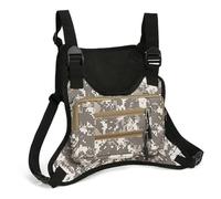 Fiorky Sac de Poitrine de Sport de Plein air pour Homme, Sac à Dos de Sport avec Sangle réglable, Sac de Poitrine, Gilet de Voyage étanche, Sac à Dos de Voyage pour la Course, la randonnée