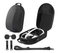 Fiorky Sac d'organisateur d'électronique, étui de Voyage Dur pour MTA Quest 3 Contrôleur de Casque VR, Sac de Rangement de boîtier de Transport Len Couvre d'amortisseurs Câbles Anti-Choc