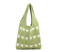 Fiorky Sac fourre-tout en crochet pour femme, sac à bandoulière en tricot, sac à main léger, sac de rangement à bandoulière, grande capacité, sac à bandoulière en crochet, sac hobo sous les