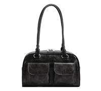 Fiorky Sacs à main pour femme - Sac sous les aisselles tendance double poche en PU élégant - Couleur unie - Sac de transport simple - Grande capacité - Sac à main rétro pour le shopping