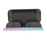 Fiorky Station de Quai à Chargement Fiore-darque pour Nntendo pour Switch 2 for Joycon Contrôleur Console Console Refroidissement du Support du Chargeur avec 9 Machines à sous de Cartes de Jeu La
