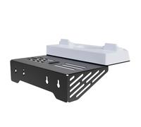 Fiorky Support Flottant pour étagère avec Station de Charge Double contrôleur, Support Mural avec lumière RVB avec Support pour Casque, Support de Chargeur Mural en métal pour Consoles PS5