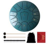 Fiorky Tambour à langue en acier de 15,2 cm, 11 notes avec sac de batterie, livre de musique, maillets, instruments de percussion, instruments de guérison sonore pour la méditation, le yoga