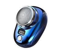 Fiorky Tondeuse à barbe électrique Mini rasoir de voyage Charge rapide Fournitures de barbier Format de poche Rasoir de poche de voyage sans fil rechargeable for USB avec affichage numérique