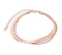 FIOROYAL Bracelet Femme Argent 925 Chaîne Serpent Double/Triple Rang RG2