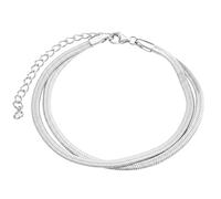 FIOROYAL Bracelet Femme Argent 925 Chaîne Serpent Double/Triple Rang S1