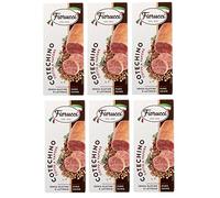 Fiorucci Cotechino Lot de 6 viandes fumées traditionnelles typiques sans gluten 500 g Cotechino cuit à la vapeur