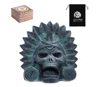 Fiotha Sifflet de mort aztèque, Véritable Sifflet de Mort Aztèque Hurlant, Sifflets Le Plus Fort à 125+ Décibels, avec sac à cordon, pour Halloween et le Jour des Morts