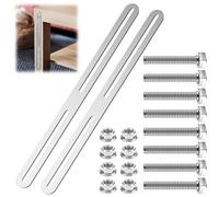 Fiotha Support pour Boîte au Lettre, Kit de Support Boite Aux Lettres, Fixation De BoîTe Aux Lettres, pour Le Montage sur la Clôture de la Boîte Aux Lettres (Argent, 360mm)