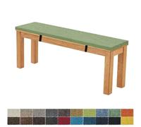 FIOVIP Coussin de Banc 100X30X5CM Amovible Lavable Double Antidérapant Hautement Élastique Convient pour Bancs de Jardin, Balançoires, Patios, Bancs d'Intérieur(Agate Verte)