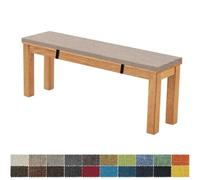 FIOVIP Coussin de Banc 140X35X5CM Amovible Lavable Double Antidérapant Hautement Élastique Convient pour Bancs de Jardin, Balançoires, Patios, Bancs d'Intérieur(Gris Clair)