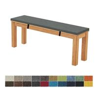 FIOVIP Coussin de Banc 150X35X3CM Amovible Lavable Double Antidérapant Hautement Élastique Convient pour Bancs de Jardin, Balançoires, Patios, Bancs d'Intérieur(Gris Chaud Profond