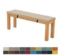 FIOVIP Coussin de Banc 150X35X3CM Amovible Lavable Double Antidérapant Hautement Élastique Convient pour Bancs de Jardin, Balançoires, Patios, Bancs d'Intérieur(café de Riz)