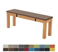 FIOVIP Coussin de Banc 150X40X3CM Amovible Lavable Double Antidérapant Hautement Élastique Convient pour Bancs de Jardin, Balançoires, Patios, Bancs d'Intérieur(Marron foncé)