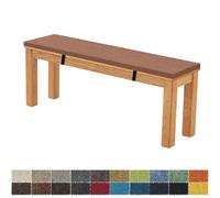 FIOVIP Coussin de Banc 70X45X3CM Amovible Lavable Double Antidérapant Hautement Élastique Convient pour Bancs de Jardin, Balançoires, Patios, Bancs d'Intérieur(Brun)