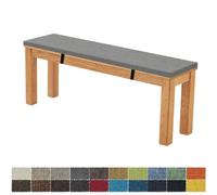 FIOVIP Coussin de Banc 80X35X5CM Amovible Lavable Double Antidérapant Hautement Élastique Convient pour Bancs de Jardin, Balançoires, Patios, Bancs d'Intérieur(Gris foncé)