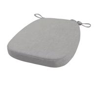 FIOVIP Coussin de Chaise avec Sangles Amovible, Lavable, Double antidérapant Haute élasticité(40X38X33CM(5CM),Gris Clair,1 pièces)