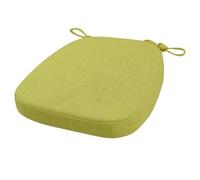 FIOVIP Coussin de Chaise avec Sangles Amovible, Lavable, Double antidérapant Haute élasticité(40X38X33CM(3CM),Herbe Verte,1 pièces)