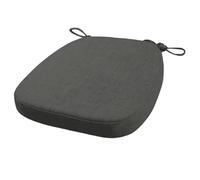 FIOVIP Coussin de Chaise avec Sangles Amovible, Lavable, Double antidérapant Haute élasticité(43X40X33CM(5CM),Gris Chaud,1 pièces)