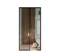 FIOVIP Moustiquaire Porte Fenetre, 75x110CM Rideaux, fermeture automatique, installation facile sans perçage(polyester, Noir)