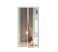 FIOVIP Moustiquaire Porte Fenetre, 75x110CM Rideaux, fermeture automatique, installation facile sans perçage(polyester, Blanc)