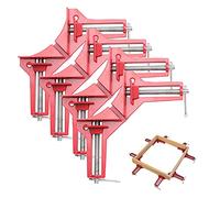 Fippy 4 pièces Pince à Angle Droit à 90 Degrés, Serre Joint Angle Droit Etau D'Angle Reglable à Bois Ensemble Pour Cadre Multi Photo Wedge Menuiserie Soudure