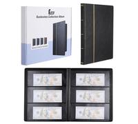 Fippy 60 Pochettes Album Billet de Banque Collection, Album pour Billets de Banque, Classeur pour Billets de Banque Collection Billets, Timbres Touristique