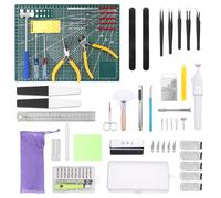 Fippy Gundam Kit d'outils de modélisme 101 pièces pour assemblage, construction et réparation de base - Kit de construction de loisirs