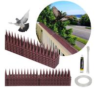 Fiqops 48x Anti-oiseaux Pics anti-pigeons Protection pigeon corbeau 5.16M