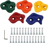Fiqops 60X Prises d'escalade Mur d'escalade Outdoor Coloré Rocher d'escalade Enfants Pierres à grimper