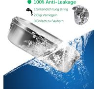 Fiqops 800+1200ml boîte à pain sans plastique BPA libre boîte à pain en acier inoxydable boîte à repas