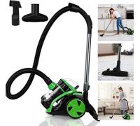 Fiqops Aspirateur sans sac 900W Aspirateur de sol Filtre HEPA Capacité de stockage de poussière 3L