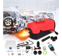 Fiqops Chauffage auxiliaire diesel 8 kW 12 V/24 V CC Chauffage auxiliaire diesel avec télécommande et écran LCD Chauffe-air diesel pour voiture, camping, camping-car