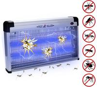 Fiqops Destructeur d'insectes électrique 40W LED Piège à insectes avec lumière UV Lampe à moustiques Piège à mouches Tueurs de moustiques pour l'intérieur Chambres d'enfants Jardins
