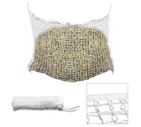 Fiqops Filet à foin Râtelier à foin Filet à occupation Sac à foin Filet à nourriture, chevaux mailles extra serrées 3cm Filet 1 pièce 120 x 90cm