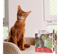 Fiqops Filet pour chats Autres accessoires pour chats Filet de sécurité Filet de balcon Filet de protection pour chats odTransparent 3x8m