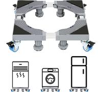 Fiqops Lave-linge basis Pied réglable en hauteur 41-66cm 8 pieds+4 roues
