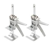 Fiqops Lot de 2 lève-bras économes en travail, avec échelle jusqu'à 150 kg, avec fonction de levage lent et rapide, lève-meubles, porte, armoire, hauteur totale de 30 cm (réglable de 0 à 145 mm)