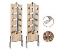 Fiqops Lot de 2 planches à saumon flambé Support pour filets de poisson XL Plaques en bois Planche à griller