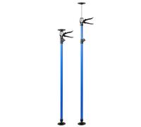 Fiqops Lot de 2 supports de plafond, supports de montage jusqu'à 50 kg, supports télescopiques jusqu'à 45°, support de montage 115-290 cm, support à une main pour murs, plafonds, supports réglables en